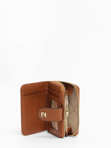 Portefeuille Ted lapidus Bruin jara TLMQ1509-vue-porte