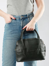 Handtas Gis�le S Art D�co Leder Paul marius Zwart la suite art deco GISESART-vue-porte