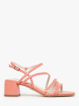 Sandalen Met Hak Uit Leder Tamaris Oranje women 42