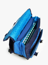 Boekentas 2 Compartimenten Snowball Blauw foot T46138-vue-porte