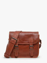 Cross Body Tas La Sacoche Leder Paul marius Bruin vintage S