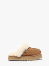 Pantoffels Disquette Met Platformzool Uit Leder Ugg Bruin women 1122550