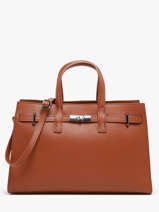 Handtas Caviar Leder Milano Bruin caviar CA24062