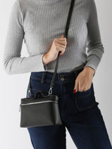Cross Body Tas Grained Miniprix Zwart grained DQ8689-vue-porte
