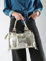 Schoudertas Nine Leder Milano Goud nine NI24092-vue-porte