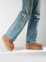 Boots Neumel Platform Chelsea Uit Leder Ugg Bruin women 1134526-vue-porte