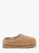 Pantoffels Tasman Maxi Curly Uit Leder Ugg Bruin women 1158356