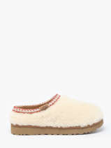 Pantoffels Tasman Maxi Curly Uit Leder Ugg Beige women 1158356