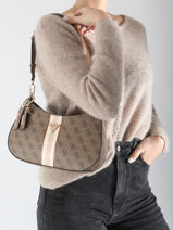 Cross Body Tas Noelle Guess Beige noelle SS787918-vue-porte
