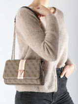Cross Body Tas Handbag Guess Beige handbag SS787921-vue-porte