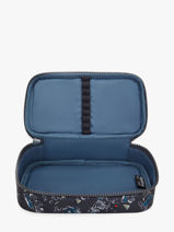 Pennenzak 1 Compartiment Kipling Blauw back to school / pbg PBGI3707-vue-porte
