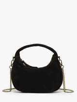 Cross Body Tas Velvet Leder Milano Zwart velvet VE24113