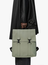 Rugzak 1 Compartiment Met 15" Laptopvak Rains Groen city 13300-vue-porte