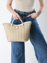 Handtassen Atalia Raphia Guess Wit atalia WG964722-vue-porte