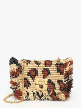 Cross Body Tas Raphia Gerard darel Beige raphia DBS87468