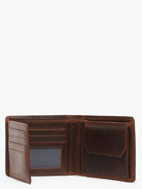 Chequehouder Met Portemonnee Leder Maverick Bruin the original MAVTO003-vue-porte