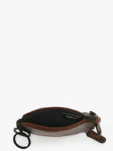 Portemonnee Met Sleutelhanger Leder Maverick Bruin the original MAVTO059-vue-porte