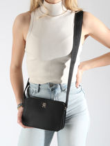 Cross Body Tas Th Logotape Tommy hilfiger Zwart th logotape AW17229-vue-porte