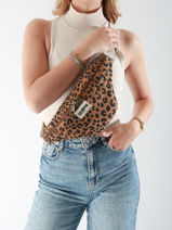 Heuptasje Hindbag Bruin leopard LE-vue-porte