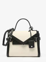 Cross Body Tas Emily Met Leren Afwerkingen Le tanneur Beige emily TEMI1015