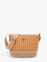 Cross Body Tas Gaufrette Le voyage en panier Oranje gaufrette PM881