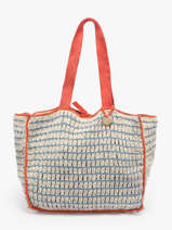 Schoudertas Over The Rainbow Katoen Le voyage en panier Blauw over the rainbow PM870