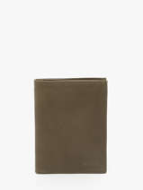 Portefeuille Oil Leder Etrier Groen oil EOIL140