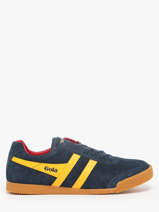 Sneakers Harrier Uit Leder Gola Blauw men CMA192