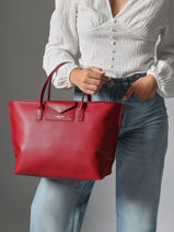 Handtas Maya Lancaster Rood maya 19-vue-porte