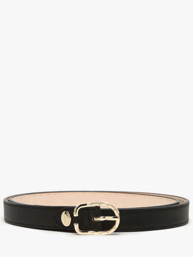 Longchamp Ceinture archive 20mm Riem Zwart