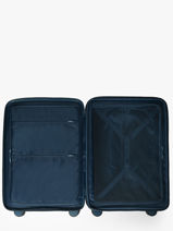 Uitbreidbare Harde Reiskoffer Fjord Elite Blauw fjord E4725-vue-porte