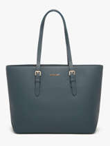 Schoudertas A4 Formaat Saffiano David jones Blauw saffiano 3