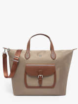 Handtas Kiana Nylon Hexagona Beige kiana 1720182