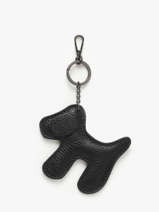 Tasjuweeltje Dog Leder Milano Zwart caviar CA25064