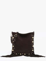 Cross Body Tas Velvet Leder Milano Bruin velvet VE25061