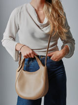 Longchamp Le foulonn Handtas Beige-vue-porte