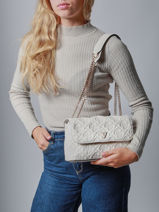 Schoudertas Adelasia Guess Wit adelasia QL965821-vue-porte