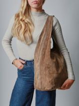 Schoudertas Velvet Leder Milano Bruin velvet VE25065-vue-porte