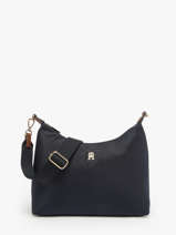 Cross Body Tas Popette Nylon Tommy hilfiger Blauw popette AW17937