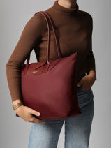 Schoudertas Smart A4-formaat Lancaster Violet smart kba 31-vue-porte