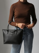 Handtassen Maya Double Kba Lancaster Zwart maya double kba 102-vue-porte