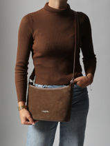 Cross Body Tas Suede Leder Lancaster Bruin suede 80-vue-porte