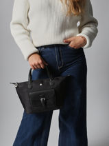 Cross Body Tas Kiana Nylon Hexagona Zwart kiana 1720185-vue-porte