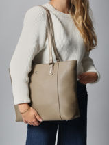 Schoudertas Maya Hexagona Beige maya 2120199-vue-porte