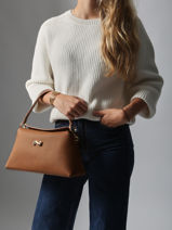 Schoudertas Freesia Leder Nathan baume Bruin eden 4-vue-porte