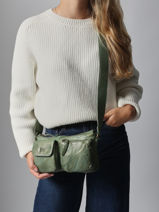 Cross Body Tas Heritage Leder Biba Bruin heritage KEO1L-vue-porte