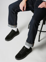 Sneakers Uit Leder Calvin klein jeans Zwart men YM01299-vue-porte