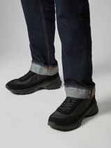 Sneakers Uit Leder Calvin klein jeans Zwart men YM01292-vue-porte