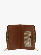 Portefeuille Leder Mila louise Bruin vintage 3576PA-vue-porte