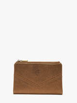 Portefeuille Leder Mila louise Bruin vintage 3760X